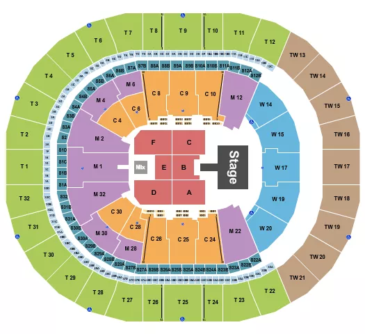 DON OMAR Seating Map Seating Chart