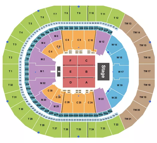ENDSTAGE 4 Seating Map Seating Chart