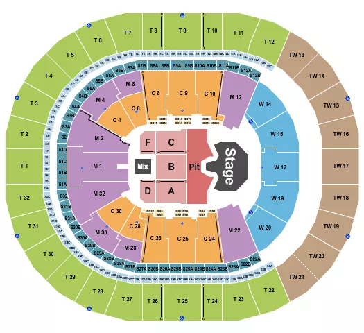 GHOST Seating Map Seating Chart
