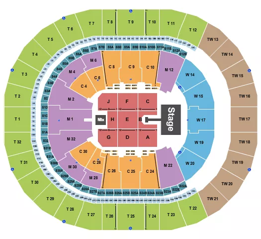 KEHLANI Seating Map Seating Chart