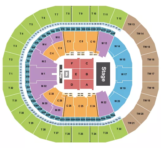 RICARDO ARJONA Seating Map Seating Chart