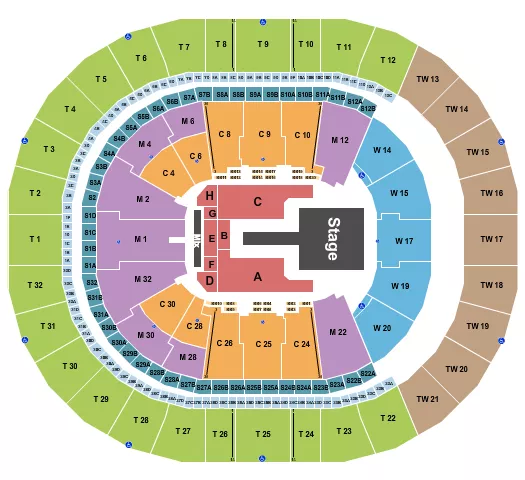 SHAKIRA Seating Map Seating Chart
