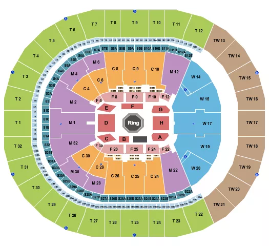 UFC Seating Map Seating Chart