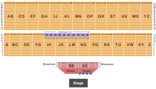 ENDSTAGE 2 Seating Map Seating Chart