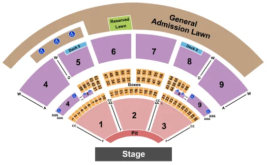 ENDSTAGE SMALL GA PIT Seating Map Seating Chart