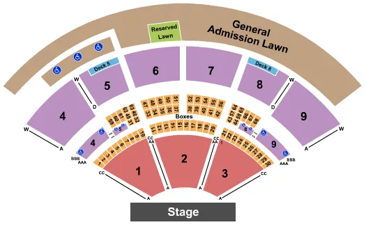 ENDSTAGE Seating Map Seating Chart