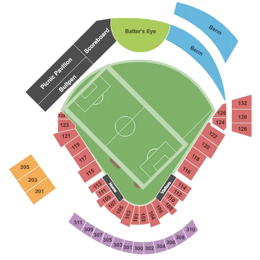 SOCCER Seating Map Seating Chart