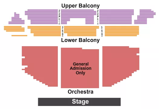 ENDSTAGE GA ORCHESTRA 2 Seating Map Seating Chart
