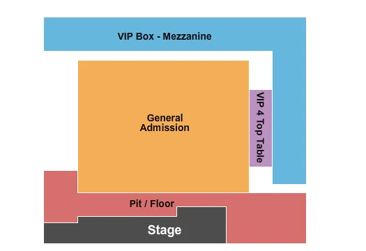 ENDSTAGE PIT GA FLOOR Seating Map Seating Chart