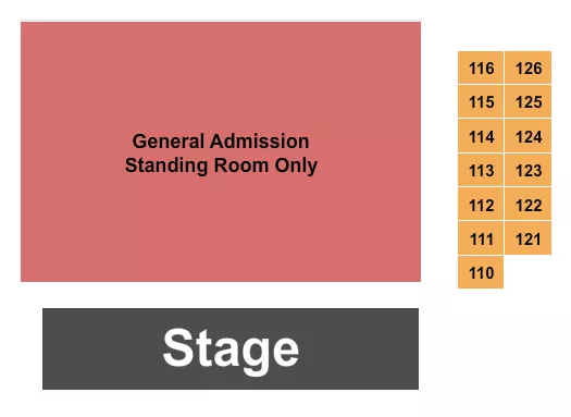 GA TABLES Seating Map Seating Chart