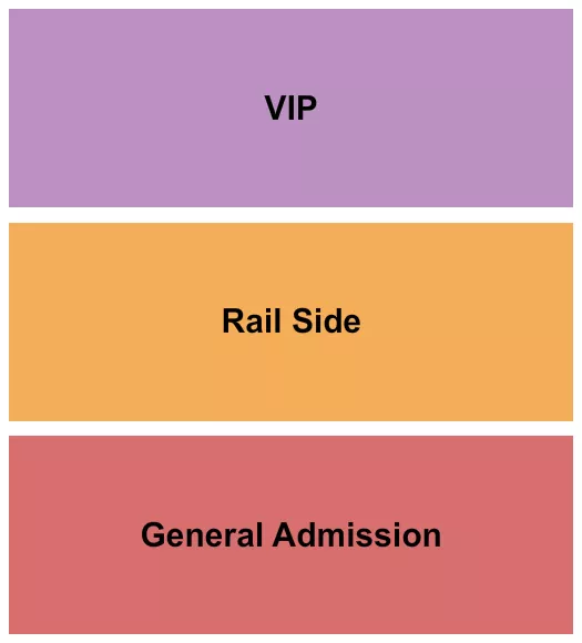 GA RAIL VIP Seating Map Seating Chart