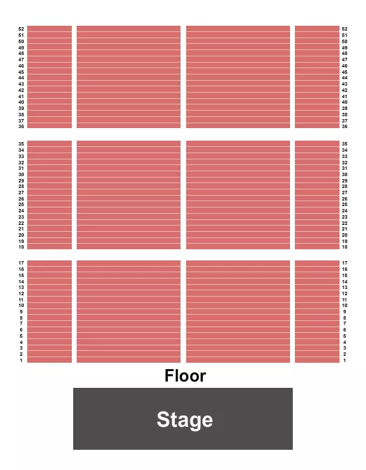 ENDSTAGE Seating Map Seating Chart