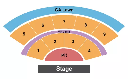 ENDSTAGE PIT Seating Map Seating Chart