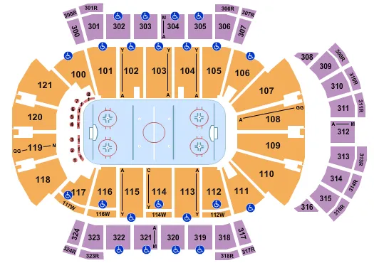 HOCKEY Seating Map Seating Chart