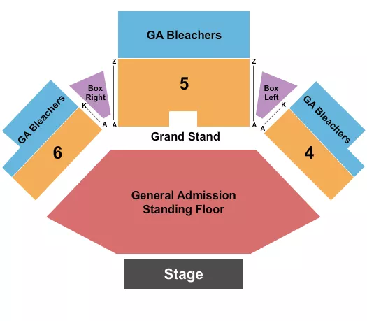 ENDSTAGE GA FLOOR 2 Seating Map Seating Chart