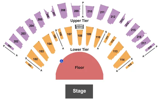 ENDSTAGE GA Seating Map Seating Chart