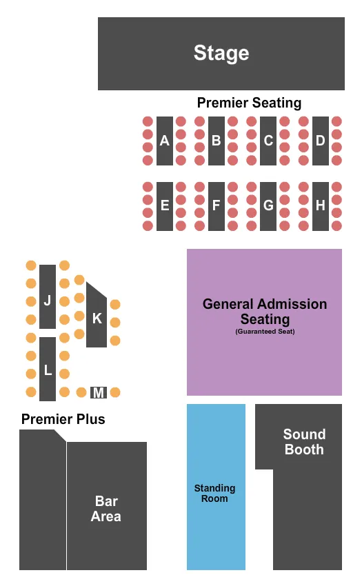 ENDSTAGE 4 Seating Map Seating Chart