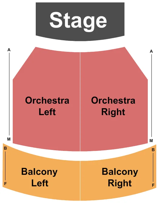 END STAGE Seating Map Seating Chart