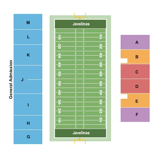 FOOTBALL Seating Map Seating Chart