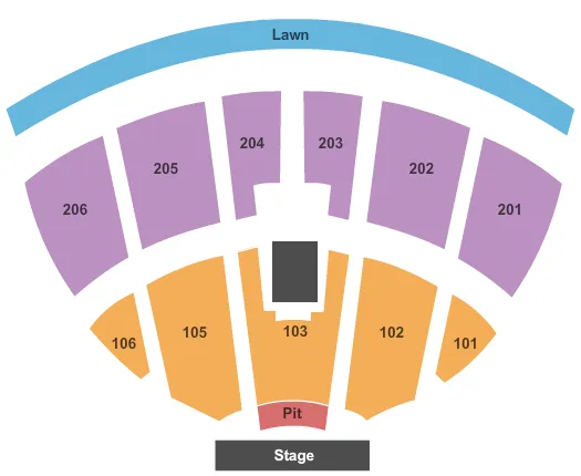 END STAGE Seating Map Seating Chart
