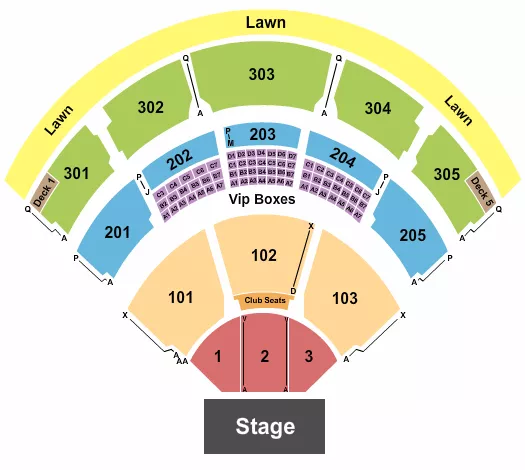ENDSTAGE 3 Seating Map Seating Chart
