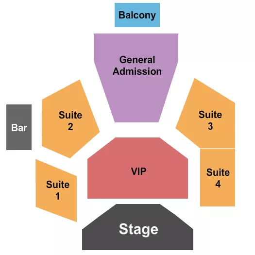 JOES LIVE ENDSTAGE GA VIP Seating Map Seating Chart