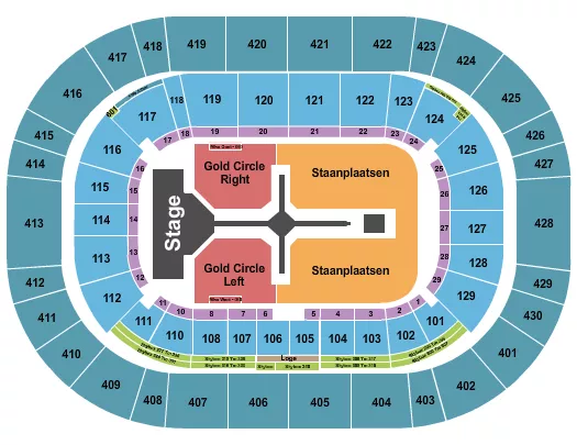 THE WEEKND Seating Map Seating Chart