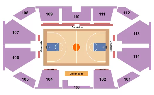 BASKETBALL 2 Seating Map Seating Chart