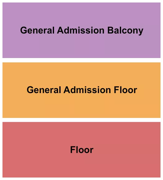 JOHN JAMES AND CLARA KNIGHT STAGE FLOOR GA FLOOR GA BALCONY Seating Map Seating Chart