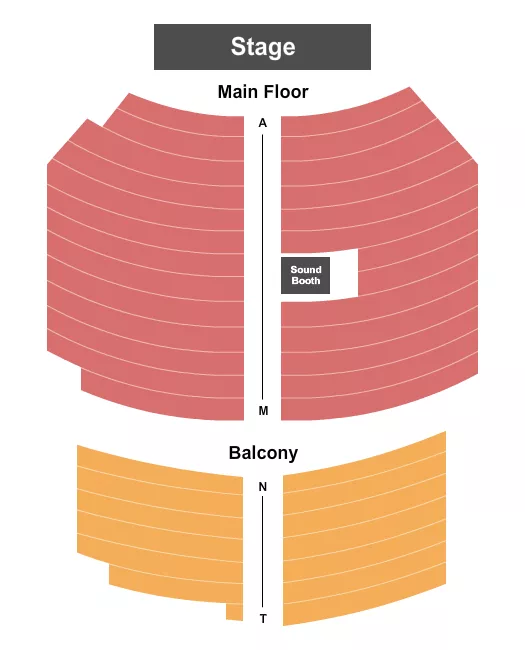 END STAGE Seating Map Seating Chart