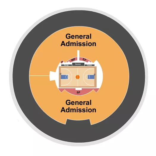JON M HUNTSMAN CENTER BASKETBALL GA Seating Map Seating Chart