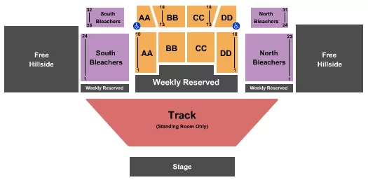 ENDSTAGE GA 2 Seating Map Seating Chart