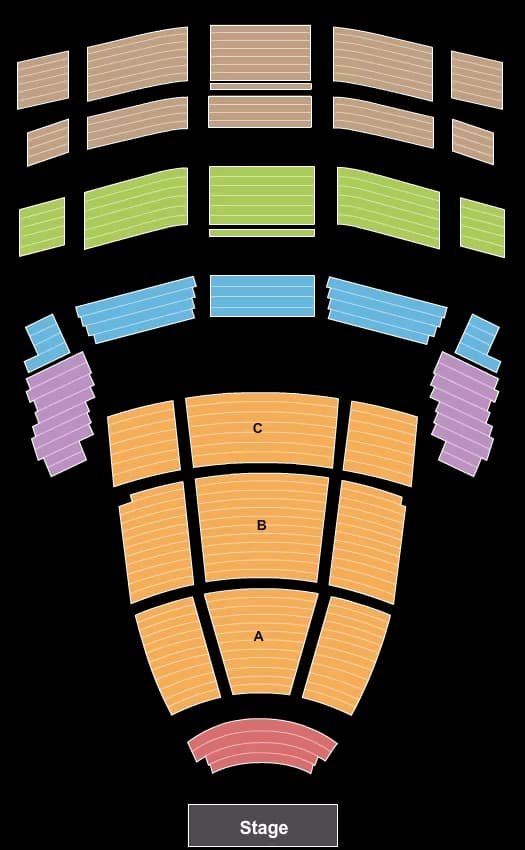 END STAGE Seating Map Seating Chart