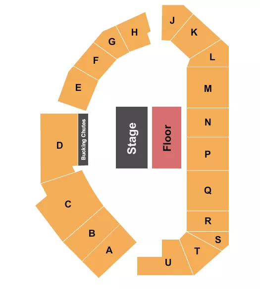 ENDSTAGE Seating Map Seating Chart