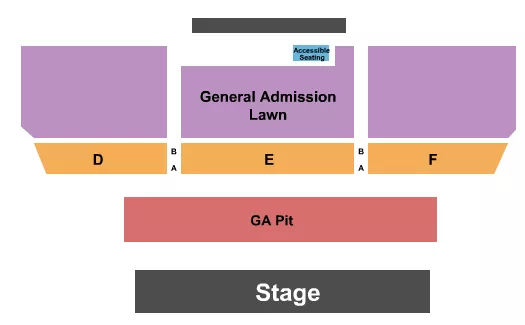KEMBA LIVE GA PIT LAWN RSV D E F Seating Map Seating Chart