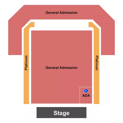 KEMBA LIVE ENDSTAGE GA PLATINUM 2 Seating Map Seating Chart