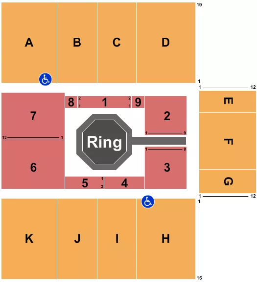 MMA 2 Seating Map Seating Chart