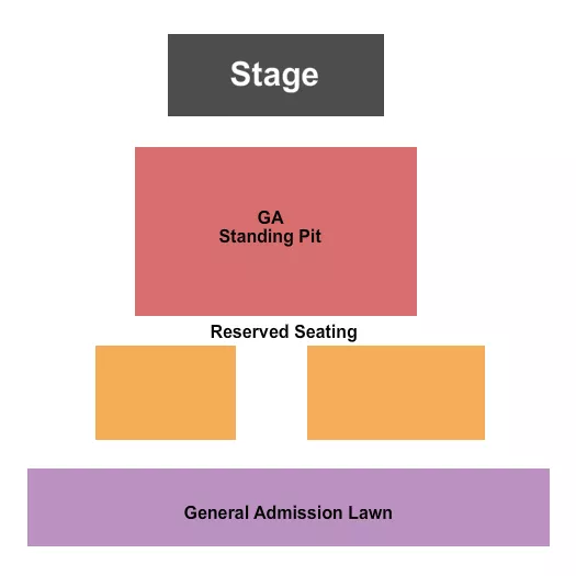 KANSAS CROSSING CASINO HOTEL ENDSTAGE 4 Seating Map Seating Chart