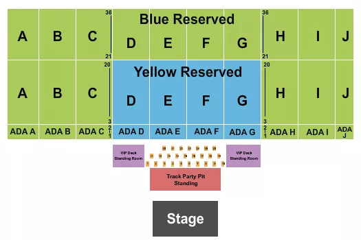 ENDSTAGE TABLES Seating Map Seating Chart