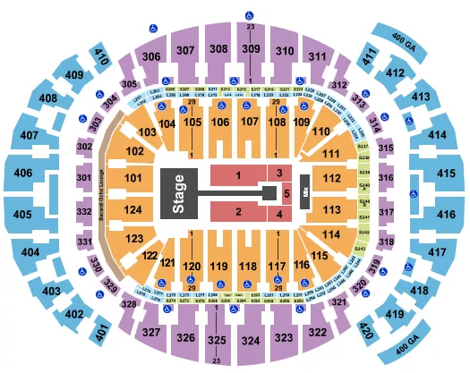 ANUEL AA Seating Map Seating Chart