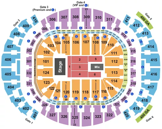 ENDSTAGE 2 Seating Map Seating Chart