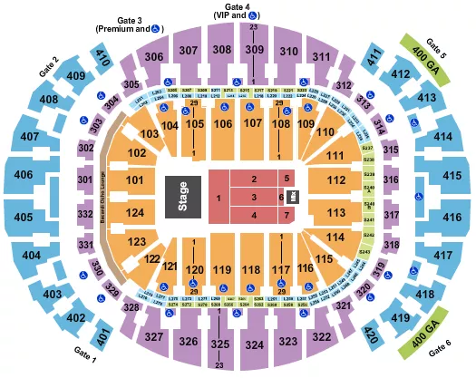 JUAN LUIS GUERRA 2 Seating Map Seating Chart