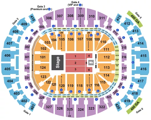 RICARDO ARJONA Seating Map Seating Chart