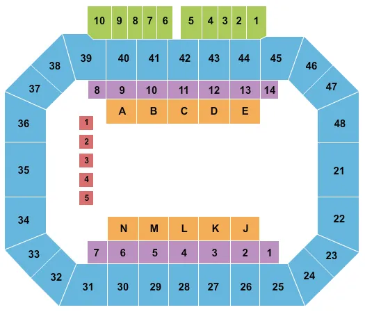 EXTREME INTERNATIONAL MOTORCYCLE ICE RACING Seating Map Seating Chart