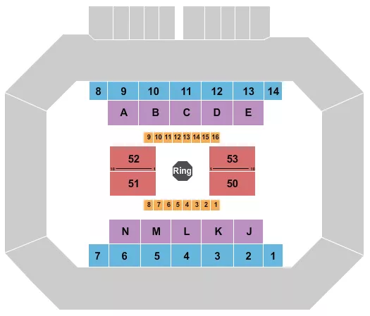 MMA 2 Seating Map Seating Chart