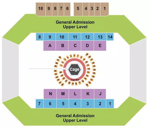 MMA Seating Map Seating Chart