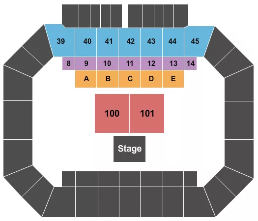 THEATRE 2 Seating Map Seating Chart