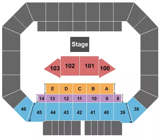 THEATRE 3 Seating Map Seating Chart