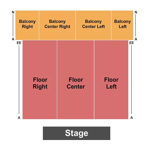 ENDSTAGE Seating Map Seating Chart