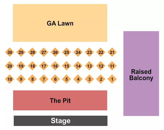 ENDSTAGE PIT Seating Map Seating Chart